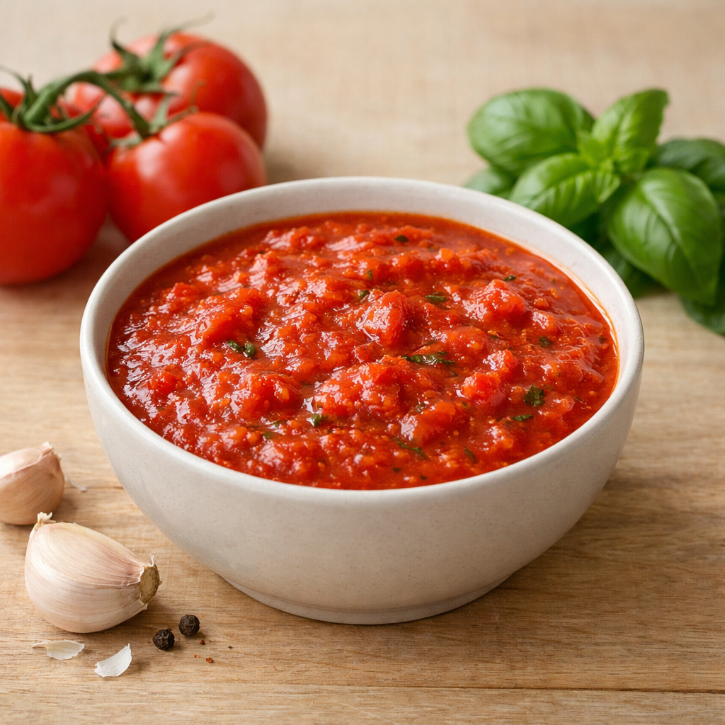 Eingekochte Tomatensauce